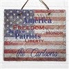 alt='Patriotic Family Personalized Slate Plaque'
