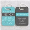 alt='Full Of Wit Personalized Luggage Tag 2 Pc Set'