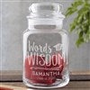 alt='Graduation Wishes & Memories Engraved Glass Jar'