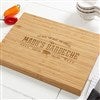 The Man, The Meat, The Legend Personalized Bamboo Cutting Board- 10x14 - 15664