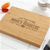 The Man, The Meat, The Legend Personalized Bamboo Cutting Board- 10x14 - 15664