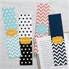 alt='Preppy Chic Personalized Paper Bookmarks Set of 4'