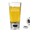 Bottoms Up! Personalized Beer Pint Glass With Bottle Opener - 16119