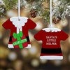 2-Sided Santa T-Shirt Ornament