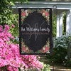 alt='Posh Floral Welcome Personalized Garden Flag'
