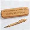 alt='Inspirational Quotes Personalized Alderwood Pen Set'