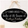 alt='Sassy Kitchen Quotes Personalized Oval Wood Sign'