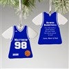alt='Basketball Sports Jersey Personalized T-Shirt Ornament'