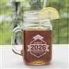 alt='Class Of Etched Graduation Glass Mason Jar'