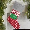 Grey Faux Fur Stocking