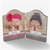 alt='Gift of Twins Personalized Double Photo Plaque'