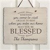 alt='May You Be Blessed Personalized Slate Plaque'