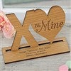 Product Thumbnail Be Mine Natural Wood Keepsake