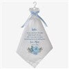 alt='Bride's New & Blue Personalized Wedding Handkerchief'