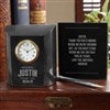 alt='Great Groomsmen Personalized Marble Clock'