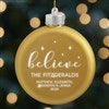 Product Thumbnail Gold Glass Ornament