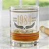 alt='Aged To Perfection Personalized Birthday Whiskey Glass'