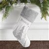 Grey Faux Fur Stocking