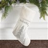 Ivory Faux Fur Stocking