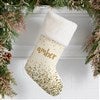 Ivory Faux Fur Stocking