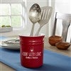 Product Thumbnail Cranberry Utensil Crock