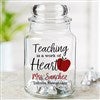 alt='Inspiring Teacher Personalized Glass Candy Jar '