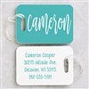 alt='Scripty Style Personalized Luggage Tag 2 Pc Set'