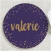 alt='Sparkling Name Personalized Round Mouse Pad'