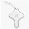 Pmall thumb Personalized Logo Clear Glass Cross Ornament - 22835