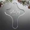 Pmall thumb Personalized Logo Clear Glass Cross Ornament - 22835