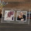 alt='Anniversary Memories Personalized Double Photo Glass Frame '
