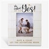 alt='He Asked, She Said Yes Personalized Engagement Shiplap Picture Frame'