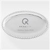 Pmall thumb Mariposa String of Pearls Personalized Logo Oval Serving Tray  - 24276
