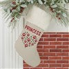 Ivory Faux Fur Stocking