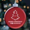 Red Glass Ornament 