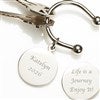 alt='Life Is A Journey Engraved Silver Keyring'