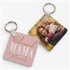 alt='Blessed Mom Personalized Photo Keychain'