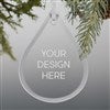 Pmall thumb Personalized Logo Teardrop Glass Ornament - 26198