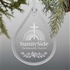 Pmall thumb Personalized Logo Teardrop Glass Ornament - 26198