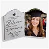 alt='Believe in Their Dreams Personalized Graduation Photo Plaque'