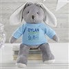Grey Bunny with Blue Shirt