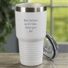 30 oz. White Tumbler