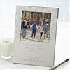 alt='Write Your Own Message Personalized Silver Picture Frame'