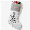 Product Thumbnail Grey Faux Fur Stocking