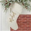 Product Thumbnail Ivory Faux Fur Stocking