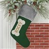 Grey Faux Fur Stocking