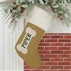 Ivory Faux Fur Stocking