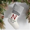 Grey Faux Fur Stocking