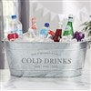 alt='Family Market Personalized Galvanized Beverage Tub'