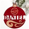 Pmall thumb Personalized Logo You Name It Red Wood Ornament - 30801